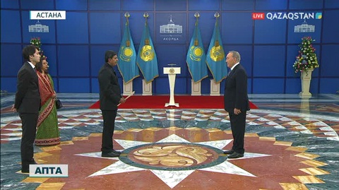 Президент бірқатар шетел елшісінен Cенім грамотасын қабылдады