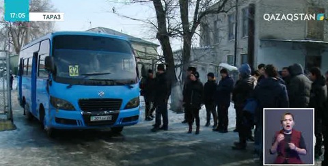 Таразда жолаушы тасымалдаушылар наразылық білдірді