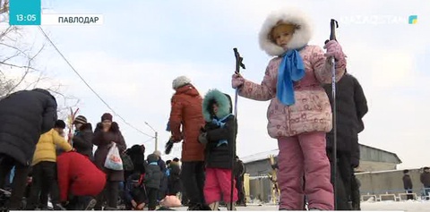 Павлодарлық бүлдіршіндер Олимпиада спортшыларын қолдау мақсатында марафон өткізді
