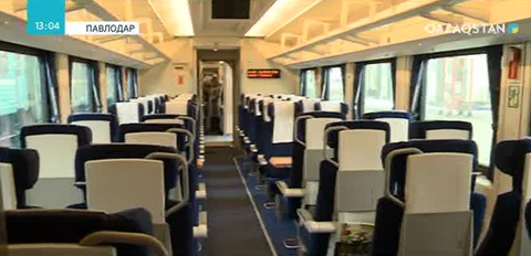 Павлодар мен Алматы арасында қатынайтын жаңа жүрдек пойыз жолға шықты