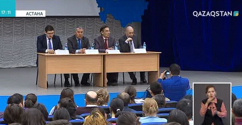 «Наз» мемлекеттік театры және Ардагерлер ұйымы бірлесіп, жастармен кездесу өткізді