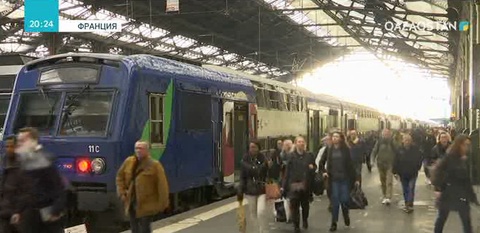 Францияда пойыздардың 2/3 бөлігі тоқтап қалды
