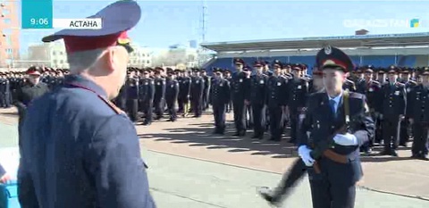 Полиция қатарына жаңадан қабылданып жатқан жастар ант қабылдады