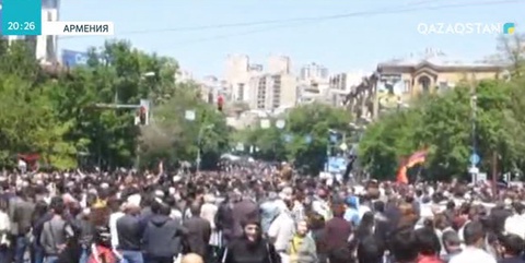 Ереванда демонстранттар тұтқындалып жатыр