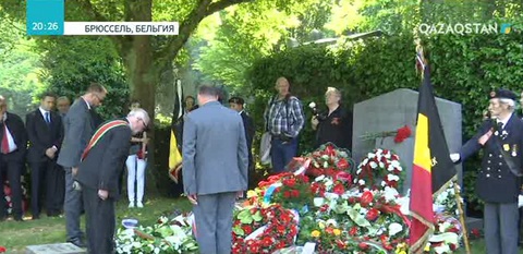 Брюссельде де Екінші дүниежүзілік соғыс кезінде қаза тапқан кеңестік және бельгиялық жауынгерлерге тағзым етілді