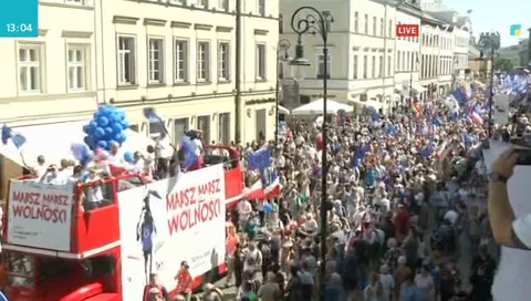 Польшада үкіметке қарсы шерулер өтті