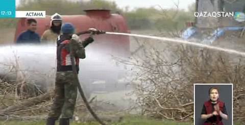 Астанада ТЖД өрт-тактикалық оқу-жаттығу жұмыстарын өткізді