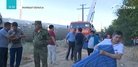 Шудағы пойыз апаты орнында қазір қайта қалпына келтіру жұмыстары жүруде