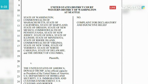 АҚШ-тың 17 штатының бас прокурорлары Трамп әкімшілігін сотқа берді