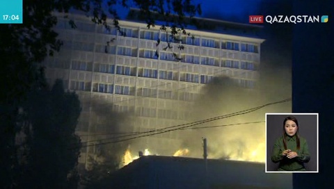Атырауда мейрамханадағы өрт бірнеше сағатта өшірілді