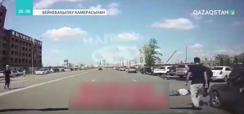 Астанада жаяу жүргіншілер жолағында азаматшаны көлік қағып кетті