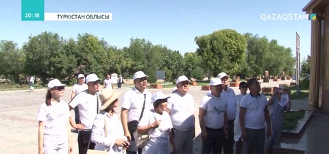 Атыраудан жолға шыққан халықаралық экспедиция Түркістан облысына жетті