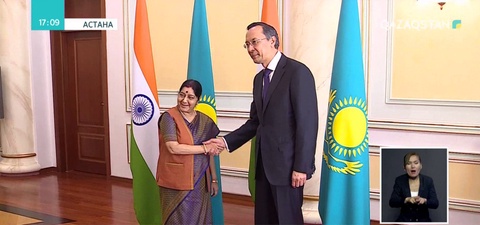 Астанаға ресми сапармен Үндістанның Сыртқы істер министрі Сушма Сварадж келді