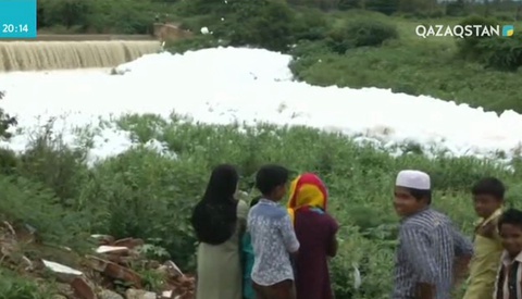 Үндістанның Коимбатур қаласындағы өзен суы қатты ластануда