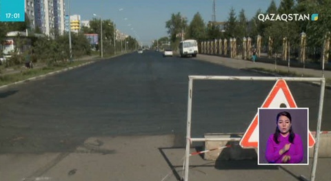 Петропавлда жолдар жаңа әдіспен төселіп жатыр