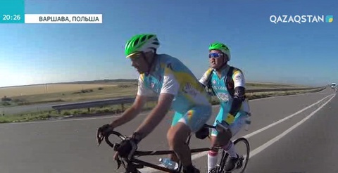 «Астана-Париж» велошеруіне қатысушылар Варшаваға жетті