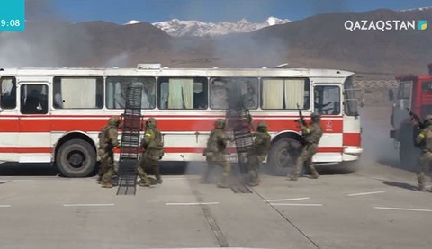 Ыстықкөлде әскери жаттығу өтіп жатыр