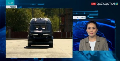 Мәскеуде жүргізушісіз қозғалатын автобус көрсетілді