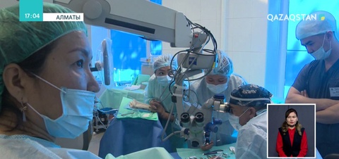 Елімізде алғаш рет көздің мүйізгек қабығына ота жасалды