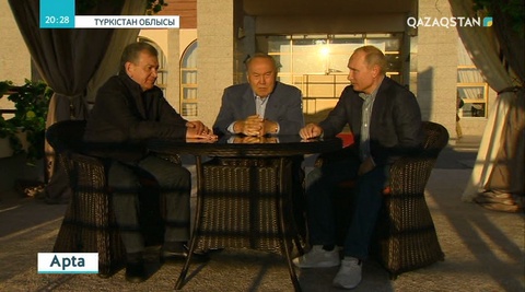 Елбасы Ресей және Өзбекстан президенттерімен кездесті