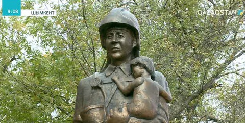 Шымкент қаласында құтқарушыларға ескерткіш ашылды