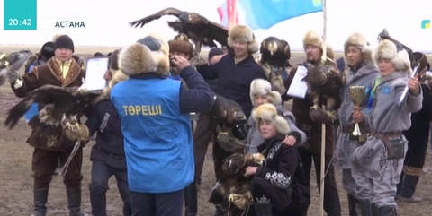 Астана іргесінде құсбегілердің сайысы өтті