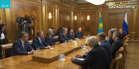 Сенат төрағасы Қасым-Жомарт Тоқаев Ресей Мемлекеттік Думасының жетекшісі Вячеслав Володинмен кездесті