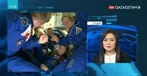 Байқоңырдан ұшырылған ғарышкерлер Халықаралық ғарыш станциясына жетті