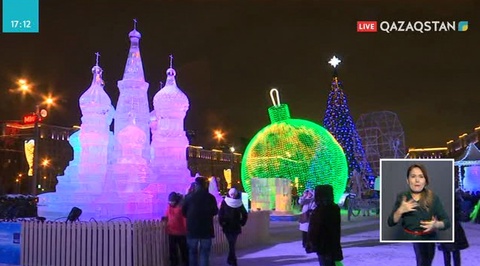 Мәскеуде мұз мүсіндер фестивалі өтуде