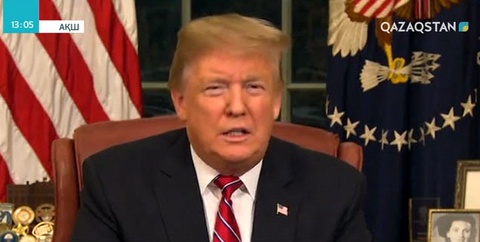 Дональд Трамп арнайы телевизизиялық үндеу жолдады
