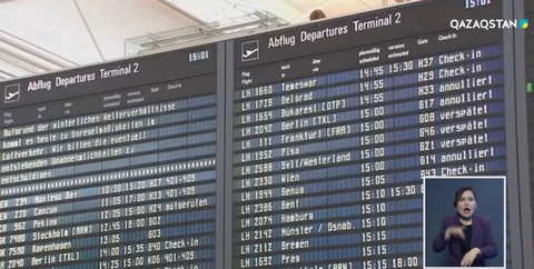 Германияда 640-тан астам авиациялық рейс тоқтатылды