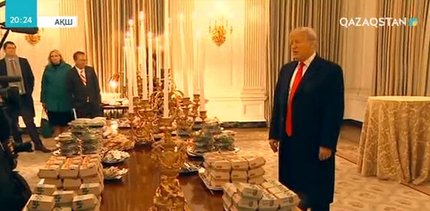 Трамп Ақ үйге келген футболшылар үшін 300 бургерге тапсырыс берді