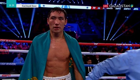 Жәнібек Әлімханұлы кәсіпқой бокстағы кезекті жеңісіне жетті (ВИДЕО)