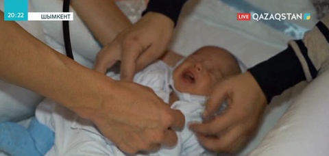 Шымкентте шала туған үшемді дәрігерлер аман алып қалды