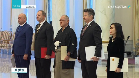 Нұрсұлтан Назарбаев осы аптада елшілерден Сенім грамоталарын қабылдады