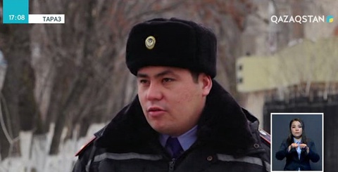 Таразда полицейлер ерлі-зайыптыларды өлім аузынан аман алып қалды