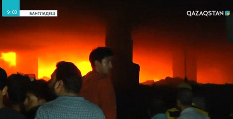 Бангладеште базардан өрт шығып, 10 адам қаза тапты