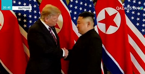Дональд Трамп пен Ким Чен Ын кездесті