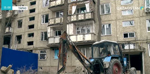 Таразда жарылыс болған үй тұрғындарының қарызы кешірілмек