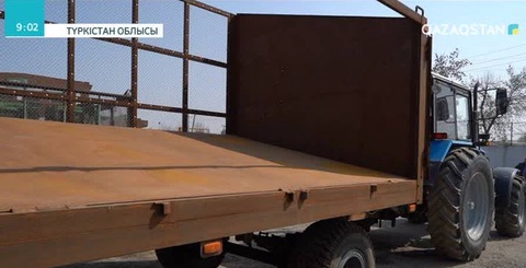 Мақтарал ауданында мақта шаруашылығына арналған тіркемелер құрастырылуда