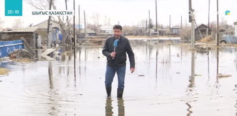 ШҚО: Бесқарағай ауылындағы бірнеше көшені су басып қалды