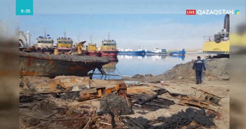 Каспий теңізінің қазақстандық бөлігінен мұнай қалдықтары анықталды