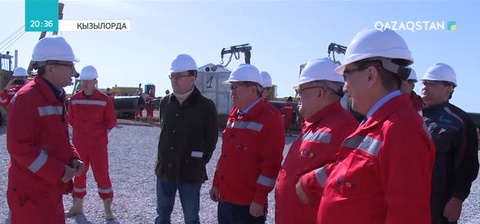 Ахметжан Есімов «Сарыарқа» магистральдық газ құбыры құрылысының жұмысымен танысты