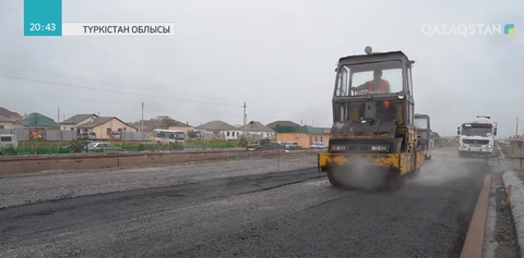 Түркістанда ұзындығы 100 шақырым болатын орталық 5 даңғыл мен 69 көше жөнделіп жатыр
