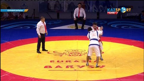 Еуразия Барысы - 2016: Ерсұлтан Мұзапаров (82 кг) грузиялық қарсыласы Заур Гагнидзеге есе жіберді (ВИДЕО)