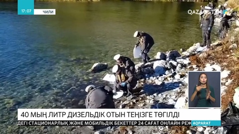 Чилиде 40 мың литр дизельдік отын теңізге төгілді