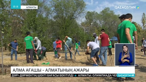 Алматылықтар жеміс ағаштарын отырғызды
