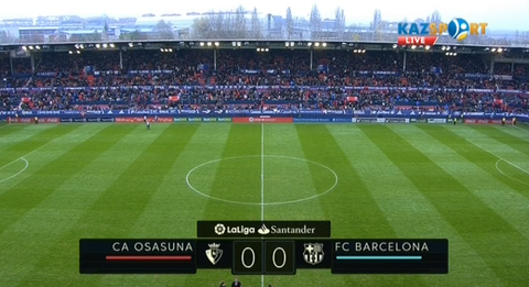 «Осасуна» - «Барселона»: Бірінші тайм аяқталды - 0:0