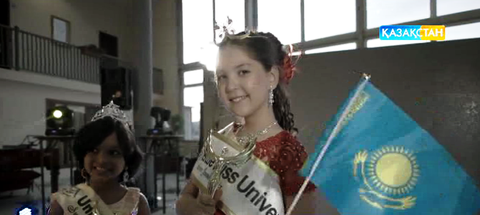 9 жастағы Эльгиза Қаражанова «Ғаламның кішкентай аруы» атанды (ВИДЕО)