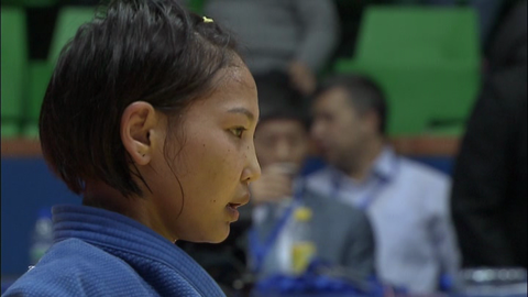 Дзюдошы Отгонцецег Галбадрахтың жеңісті сәттері (ВИДЕО)